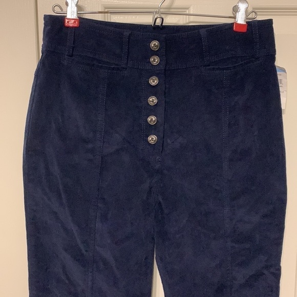 Treasure & Bond Exposed Button Stretch Corduroy Pants - Picture 2 of 9